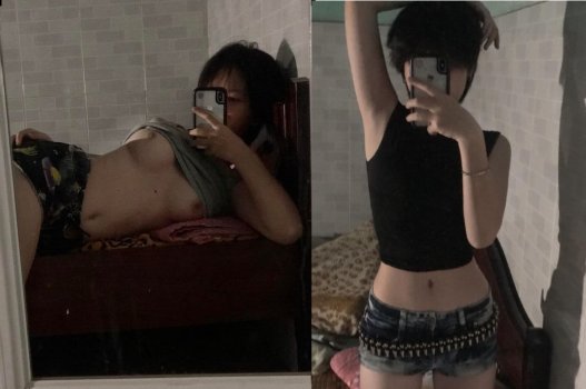 Clip thân mật vui vẻ với em gái tóc ngắn đáng yêu