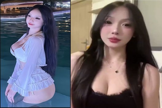 Tiktoker quyến rũ da trắng thả dáng nóng bỏng